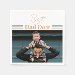 Serviette En Papier Meilleur papa jamais Nous t'aimons