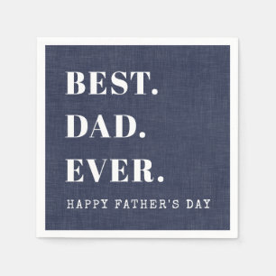 Serviette En Papier Meilleur papa Joyeux Fête des pères
