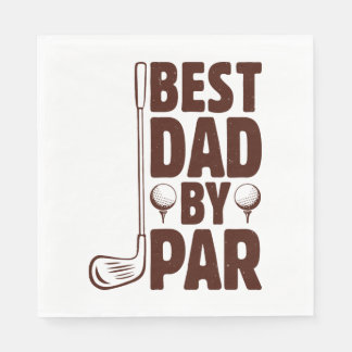 Serviette En Papier Meilleur papa par Parc Golf Papa