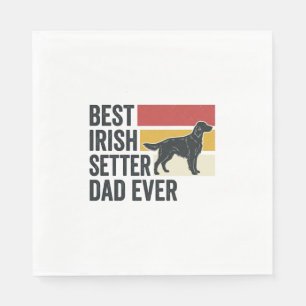 Serviette En Papier Meilleur père Setter Irlandais de tous les temps D