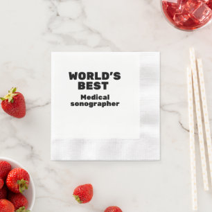 Serviette En Papier Meilleur Sonographe Médicale du monde