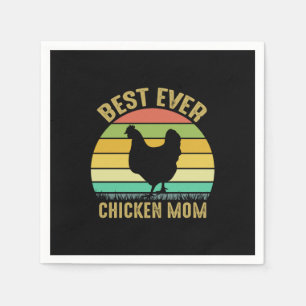 Serviette En Papier Meilleure Art de Poulet Maman de Poulet