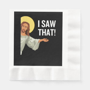 Serviette En Papier Mème drôle de Jésus que j'ai vu Cette citation chr