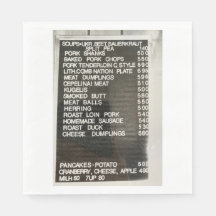 Menu alimentaire lituanien polonais Cècélinai Vian