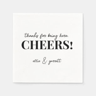 Serviette En Papier Merci D'Être Ici, Bravo ! Répétition mariage