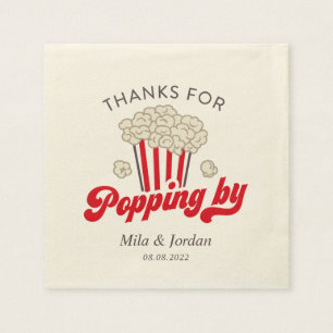 Serviette En Papier Merci d'être passé par Popcorn Napking