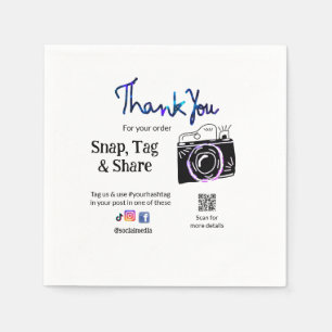 Serviette En Papier Merci snap tag partager caméra multimédia ajouter