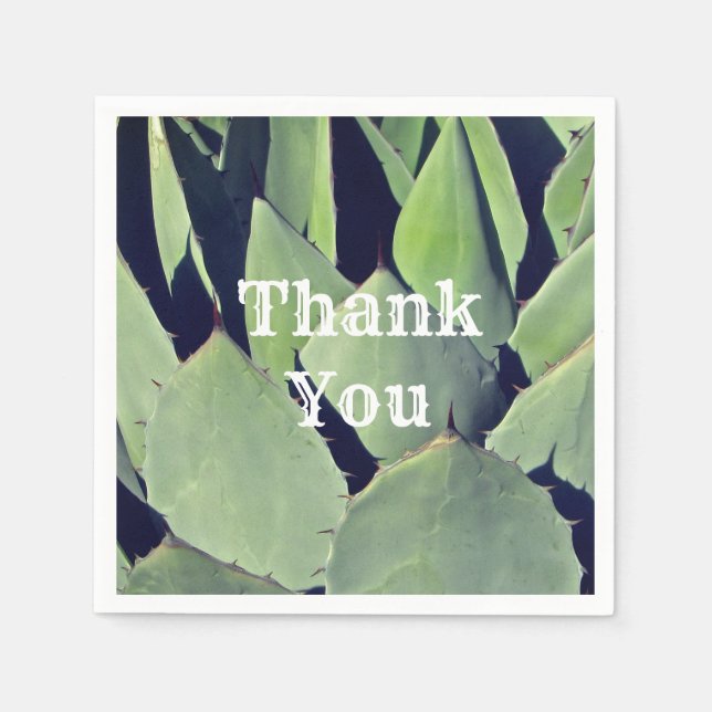Serviette En Papier Merci Sud-Ouest Style Agave Appréciation (Devant)
