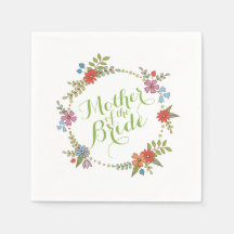 Mère du Mariage de mariée | Napkin