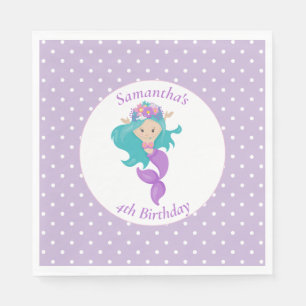 Serviette En Papier Mermaid Pearl - Ocean Jewel Anniversaire