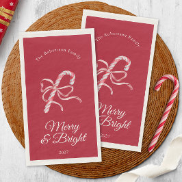 Serviette En Papier Merry & Bright Candy Cane Christmas 