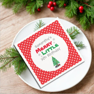 Serviette En Papier Merry Little Birthday