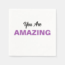 Serviette En Papier Message d'inspiration pour les personnes aimées Pe