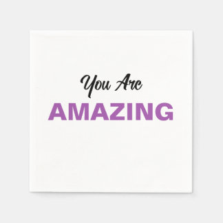 Serviette En Papier Message d'inspiration pour les personnes aimées Pe