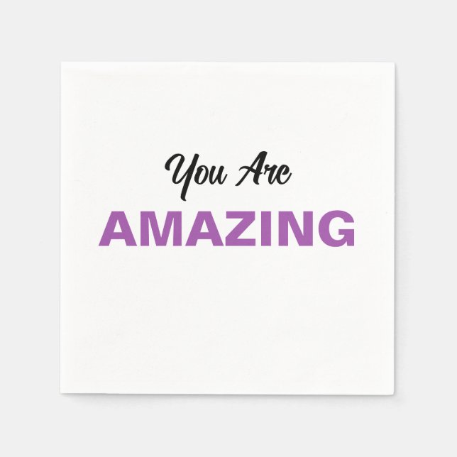 Serviette En Papier Message d'inspiration pour les personnes aimées Pe (Devant)