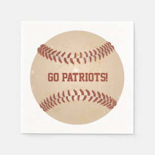 Serviette En Papier Message personnalisé Baseball désorganisé