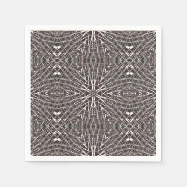 Serviette En Papier Métal Maillé Argent (Devant)