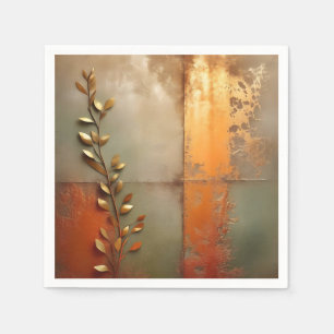 Serviette En Papier Métal texturé en cuivre