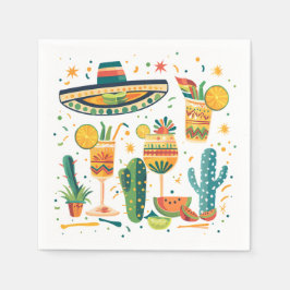 Serviette En Papier Mexicaine Boissons colorées