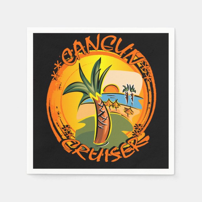 SERVIETTE EN PAPIER MEXIQUE (Devant)