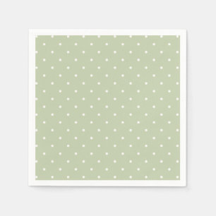 Serviette En Papier Micro pois de début d'automne Olive doux