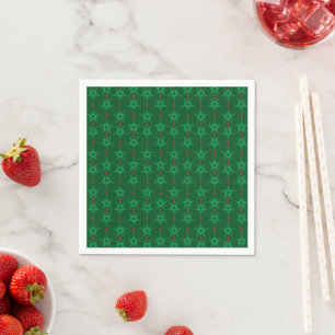 Serviette En Papier Mid Mod Garland Livre vert Naples