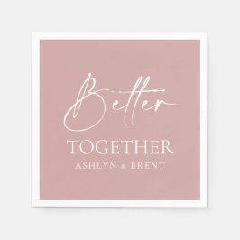 Serviette En Papier Mieux Ensemble Cocktails Mariages roses serviettes