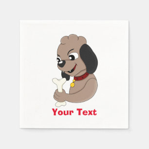 Serviette En Papier Mignonne serviettes de dessin pour chien de chiot