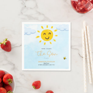 Serviette En Papier Mignonne Voici Le Son Baby shower Papier Napkin
