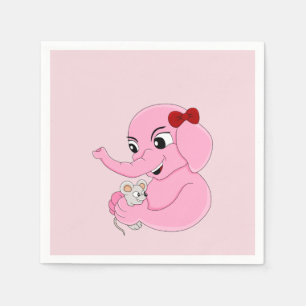 Serviette En Papier Mignonnes serviettes de dessins animés pour fille