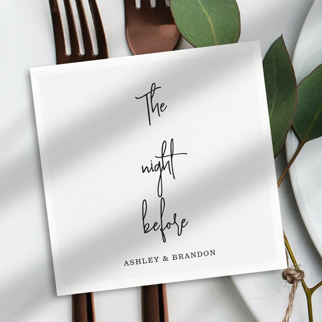 Serviette En Papier Mignons Serviettes La Nuit Avant (Créateur téléchargé)