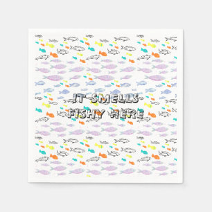 Serviette En Papier Mikitiez sirène pêche été 
