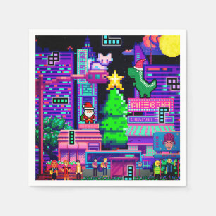 Serviette En Papier Miktiez mode vacances grand-mère Noël famille
