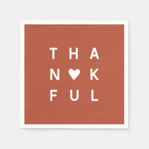 Serviette En Papier Mini-Terracotta Cuivre Fête de Thanksgiving