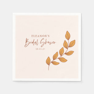 Serviette En Papier Minimal Boho Botanical Vigne Mariage sur mesure