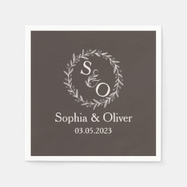 Serviette En Papier Minimal et chic | MARIAGE