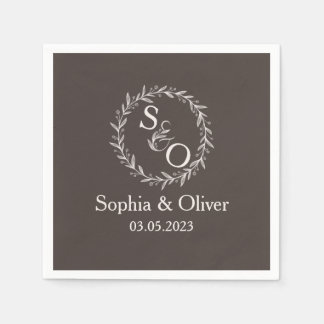 Serviette En Papier Minimal et chic | MARIAGE