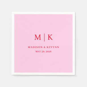 Serviette En Papier Minimal et chic Napkins Mariage