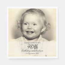 Minimalist Photo 90th Birthday
