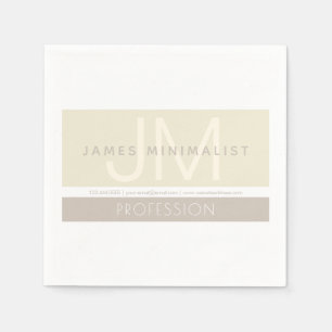 Serviette En Papier Minimaliste moderne Taupe Tons Terre