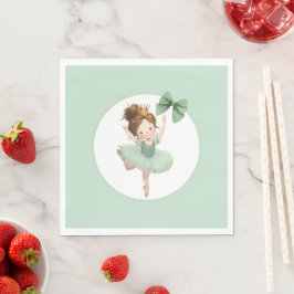 Serviette En Papier Mint Green Little Princess Ball Paper Napkin
