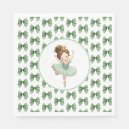 Serviette En Papier Mint Green Little Princess Ball Paper Napkin