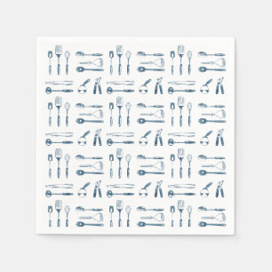 Serviette En Papier Minuscules ustensiles de cuisine