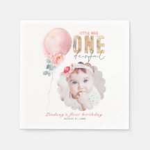 Miss Onederful Pink Balloon 1er Anniversaire Photo