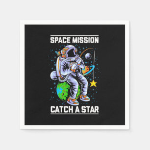 Serviette En Papier Mission spatiale astronaute Attraper une étoile