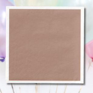 Serviette En Papier Mocha Mousse Tendance Elégante Couleur Solide