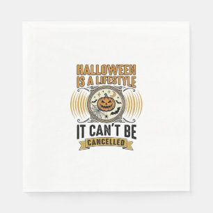 Serviette En Papier Mode de vie Halloween Typographie de citrouille vi