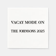 Mode Vacay Sur Serviettes Personnalisées - Voyage 