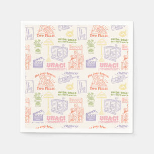 Serviette En Papier Modèle de citations colorées FRIENDS™