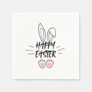 Serviette En Papier Modèle de Joyeuses Pâques